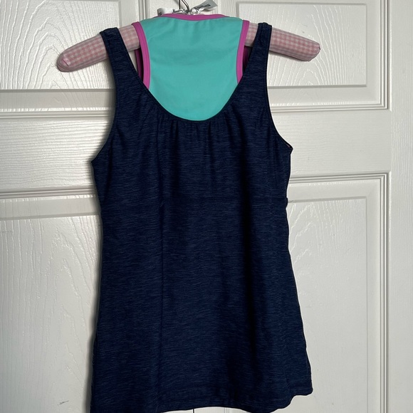 Sofibella Layered Tennis Tank with Built-in Bra - Picture 7 of 7